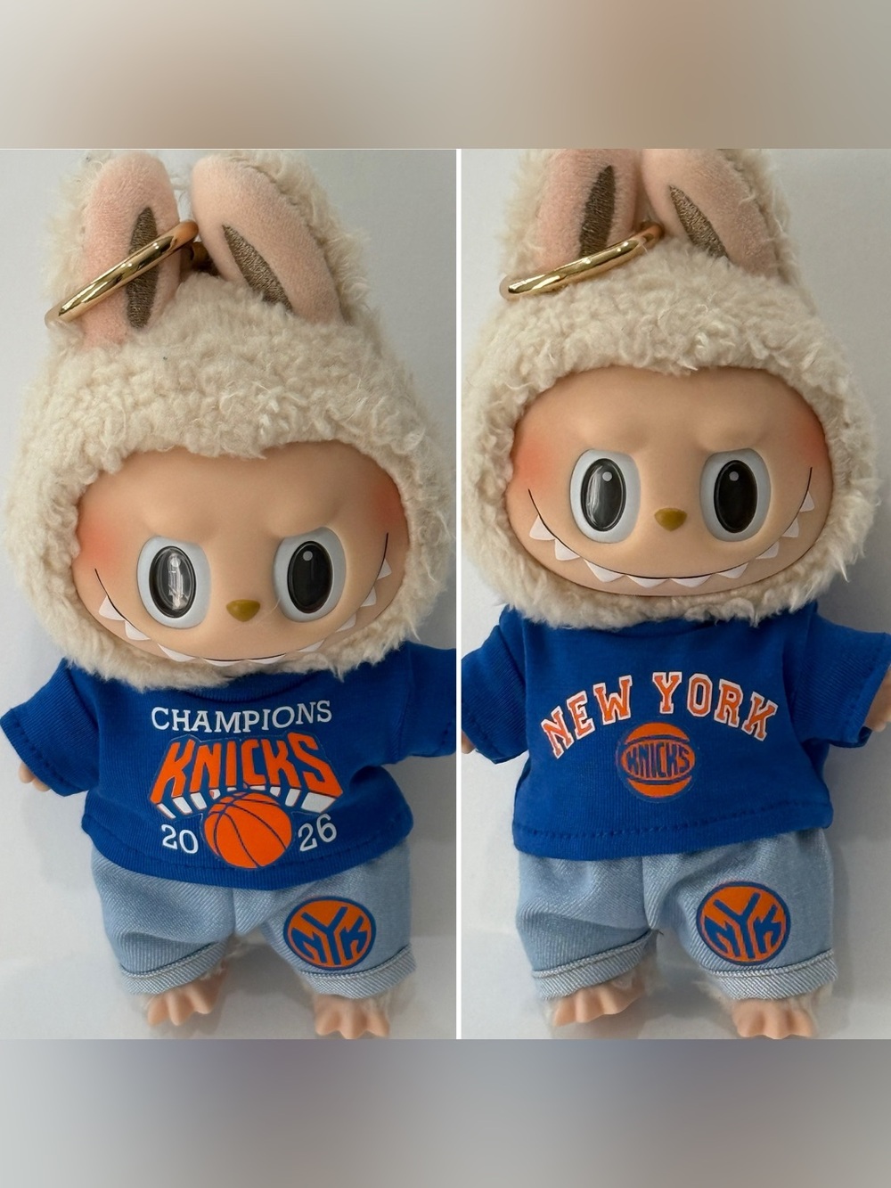 New York Knicks Labubu 2pc CHAMPIONS 2026 outfit NY